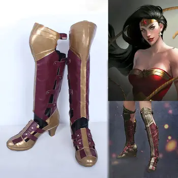 

Original Batman v Superman Wonder Woman Prince high heel ver Cosplay Shoes Boots