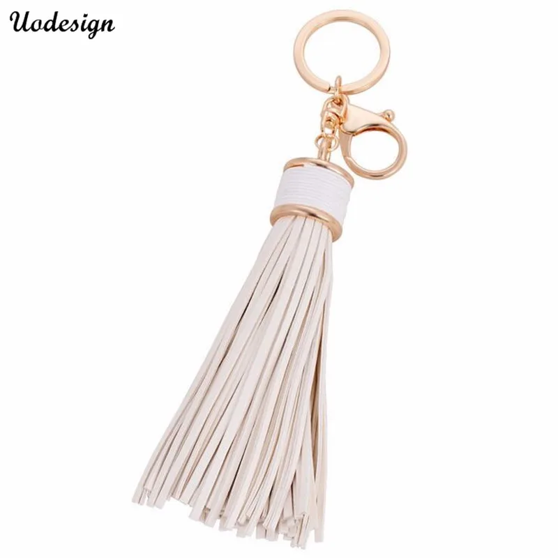 Free Shipping Fashion casual PU leather tassels women keychain bag