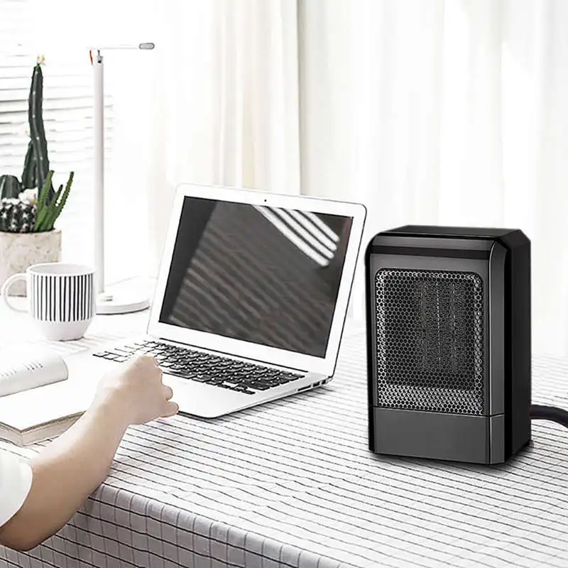  500W MINI Portable Ceramic Heater Electric Cooler Hot Fan Home Winter Warmer(US Plug)