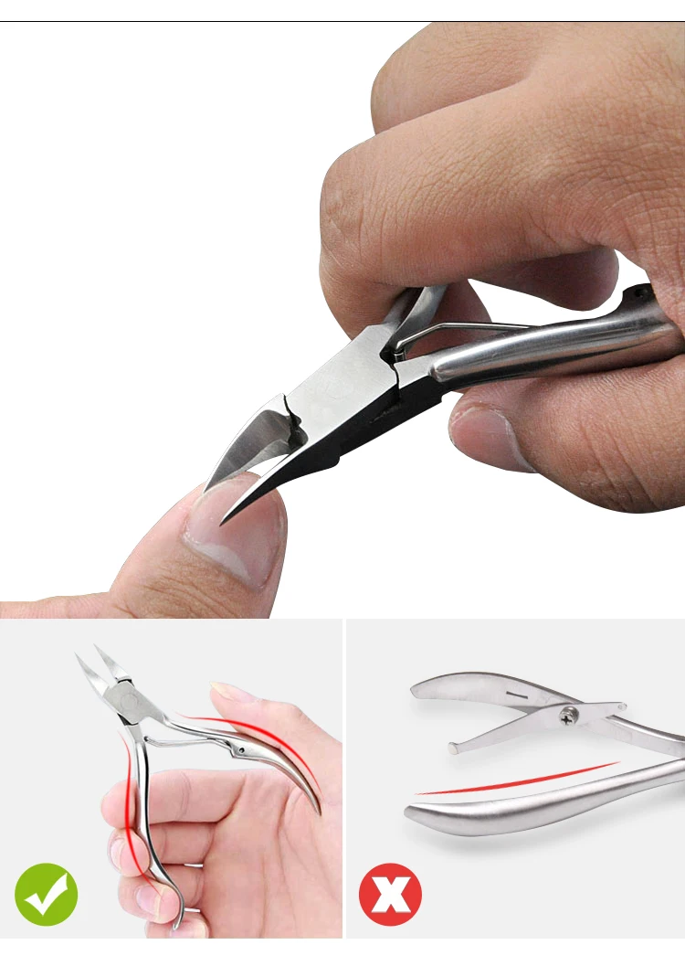 Нержавеющая сталь высокое качество кусачки для ногтей Ножницы для ногтей кусачки для кутикулы Педикюр маникюрные кусачки инструмент SF27