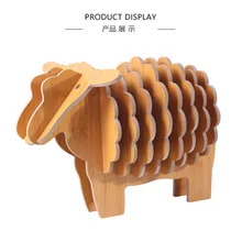 Настольный коврик МДФ оригинальные подставки место коврики офисные принадлежности кофе чашки домашний декор DIY ручной работы Овцы форма подарок