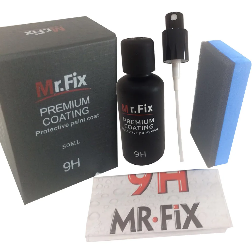 Новинка года! Горячая Распродажа! Mr fix 9H 50 мл. Жидкое окислительное керамическое покрытие для автомобиля, гидрофобное стекло, спрей, моющая жидкость, Прямая поставка