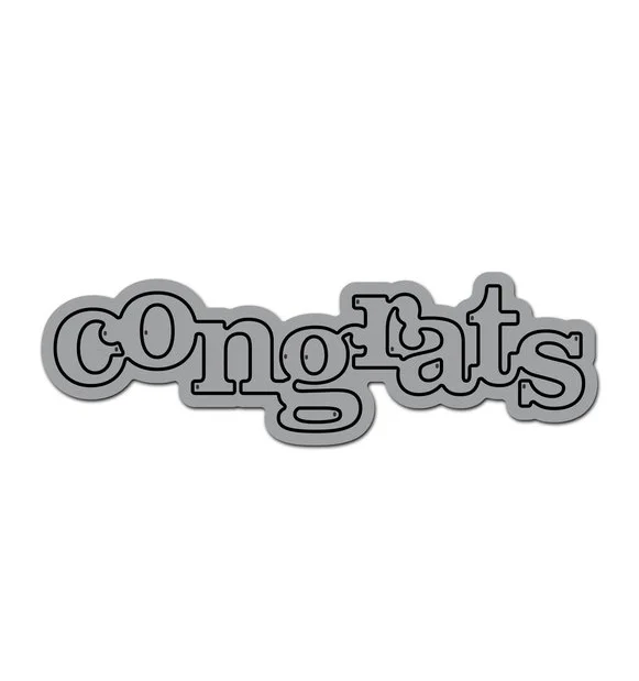 

Ufurty congrats Word Alphabets Metal Cutting Dies for Scrapbooking Embossing Crafts Paper Cards DIY Etched Stencil New Dies