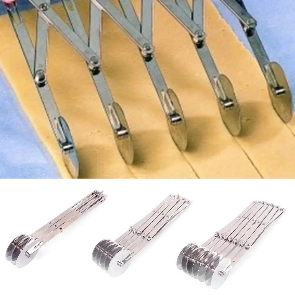1 PCS Stainless steel knife roller pizza cutter hob Large Pie Cookie Cutter Pastry Tool