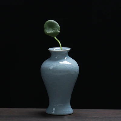 Луи моды ваза небольшой свежий Celadon гостиной положить простой цветок посуда украшения дома воды - Цвет: G2