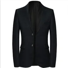 Мужской костюм, черный пиджак,, мужские куртки для свадеб, Новое мужское пальто, Блейзер, Мужской приталенный корейский смокинг, блейзер