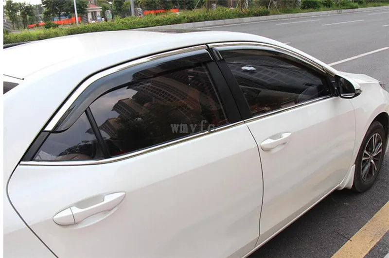 4 шт. солнцезащитные козырьки для Toyota Corolla 2009 2010 2011 2012 2013|weather shield|rain visorvent visors |