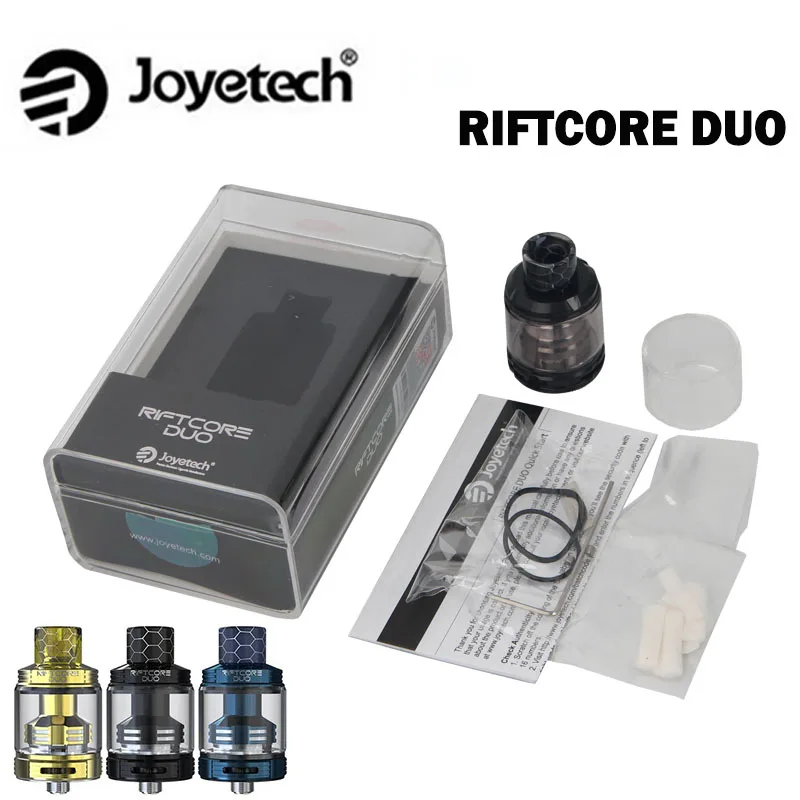 

Electronic Cigarette Joyetech RIFTCORE DUO Atomizer vape With 3.5ml Capacity Tank By Self-cleaning Coilless System