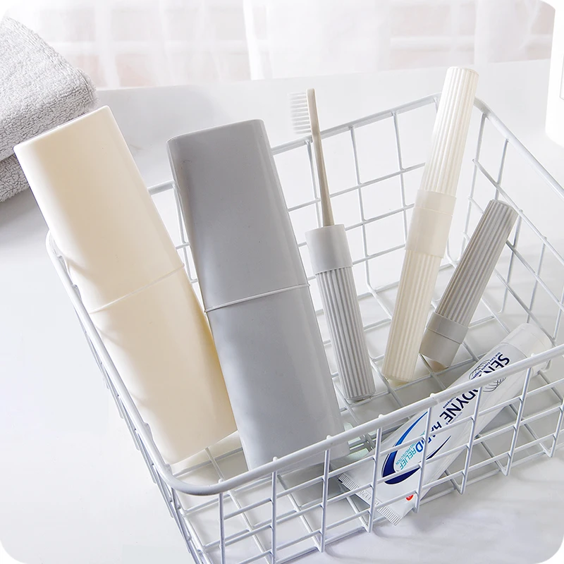 الشمال نمط تصميم الأزياء الحمام فرشاة الأسنان تخزين حالة السفر التخييم المحمولة فرشاة الأسنان حامل حالة الأسنان فرشاة تخزين