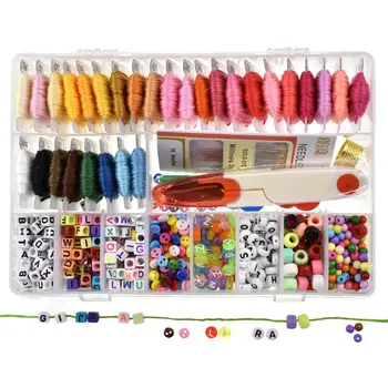 

Candy Color Sewing Box Set Embroidery Line Plastic Tool Box Embroidery Set Hand Quilting Stitching Embroidery Sewing Accessories