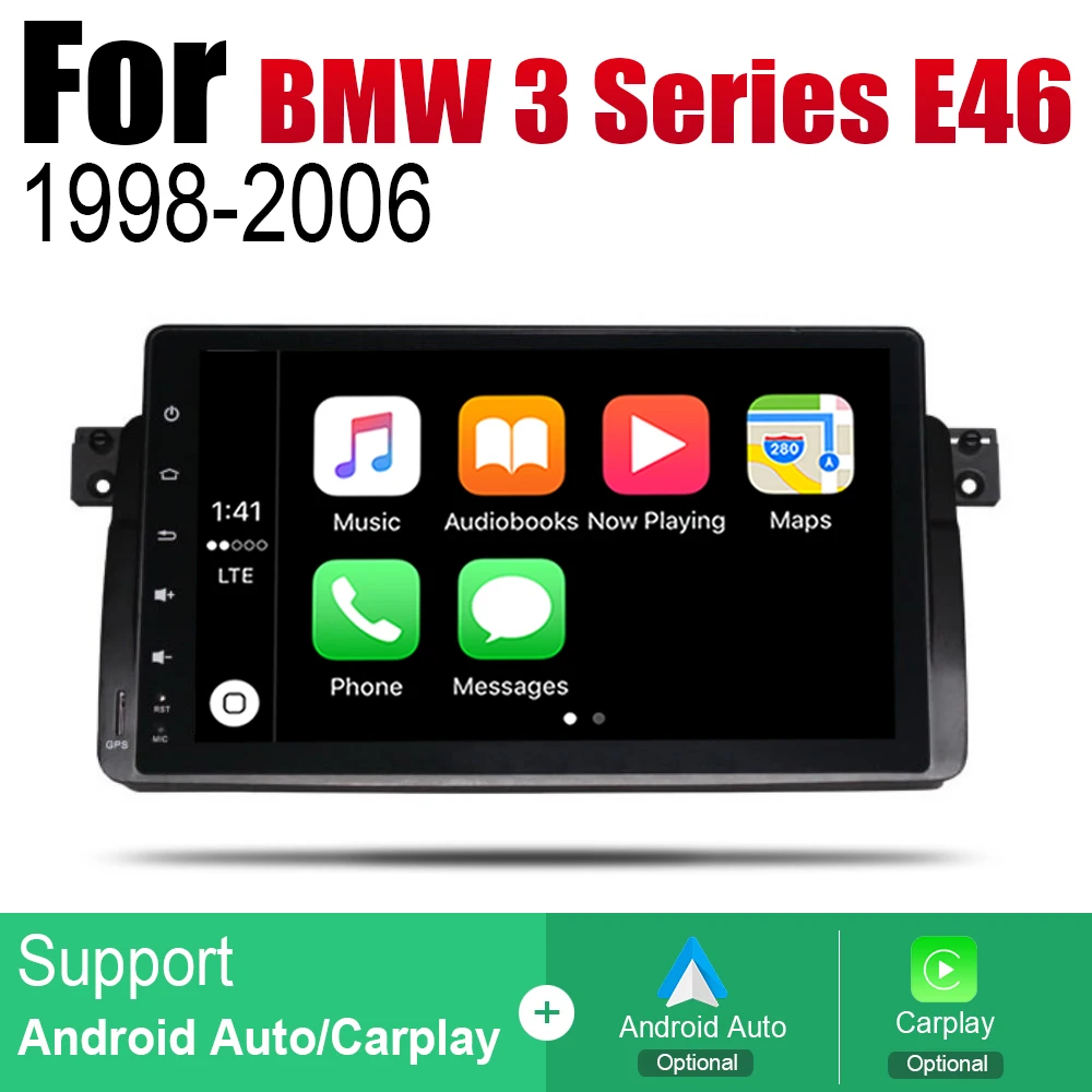 Sale Android 2 Din Auto Radio DVD For BMW 3 Series E46 1998~2006 Car Multimedia Player GPS Navigation System Radio Stereo 3