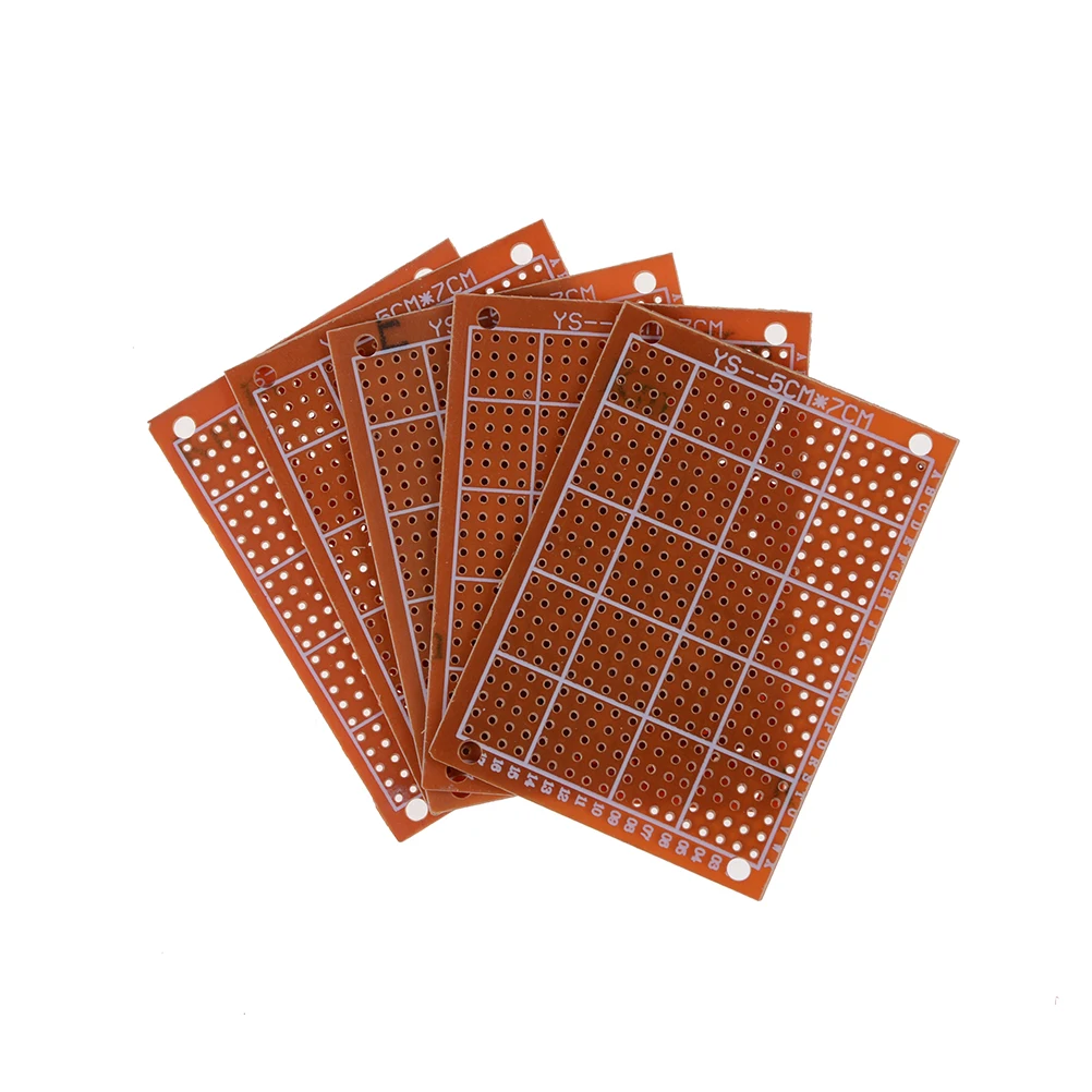 10pcs 5X7CM 1.2mm Circuit Board PCB Protoboard PCB Prototype Board