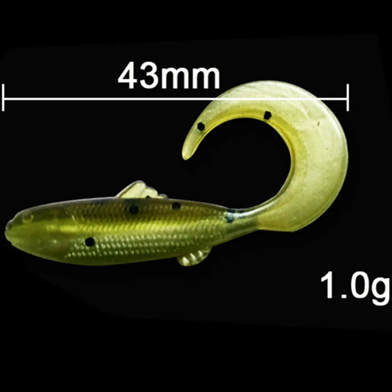 50 шт./лот, силиконовый хвост, Мягкая приманка червяк, приманка для рыбалки, 47 мм, 1 г, воблеры, черви, Искусственная резина, приманки для ловли карпа, приманки для ловли рыбы, takcle