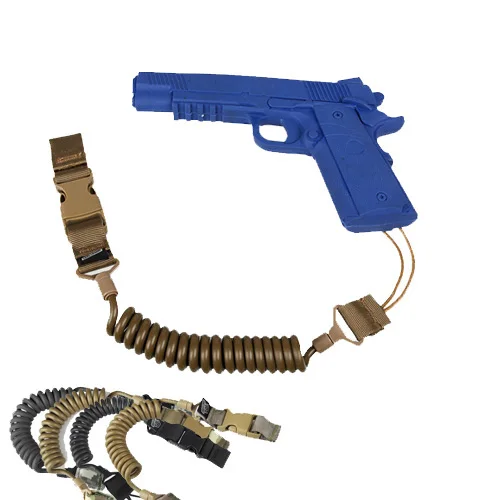 

Tactical 4 Color free shipping Two Point Pistol Airsoft Gun Sling Spring Sling in Hunting Accessory OS13-0043