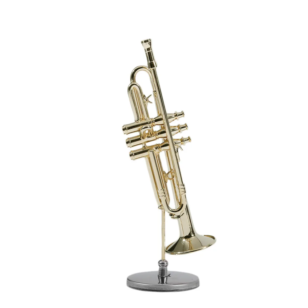 Мини Труба хороший подарок для ребенка мини музыкальная труба инструмент модель для ребенка мини труба с чехлом Горячая