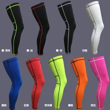 2 шт./пара супер эластичные лайкра наколенники для баскетбола поддержка Скоба футбольная нога голень, бедро компрессионный чехол Спортивная безопасность туго