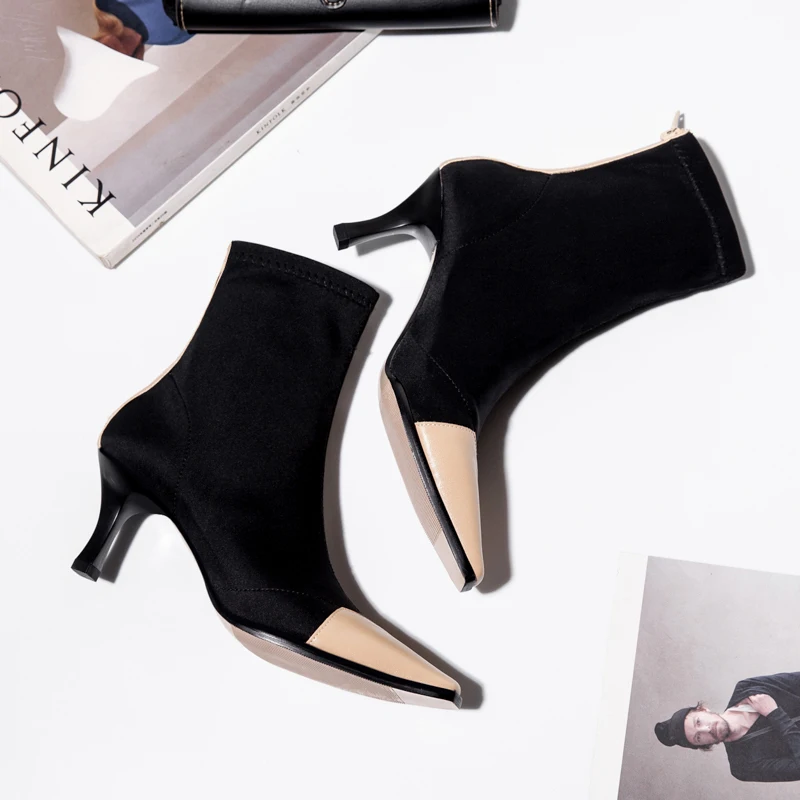 Tangnest/ г., модные женские ботильоны на высоком каблуке обувь на ...