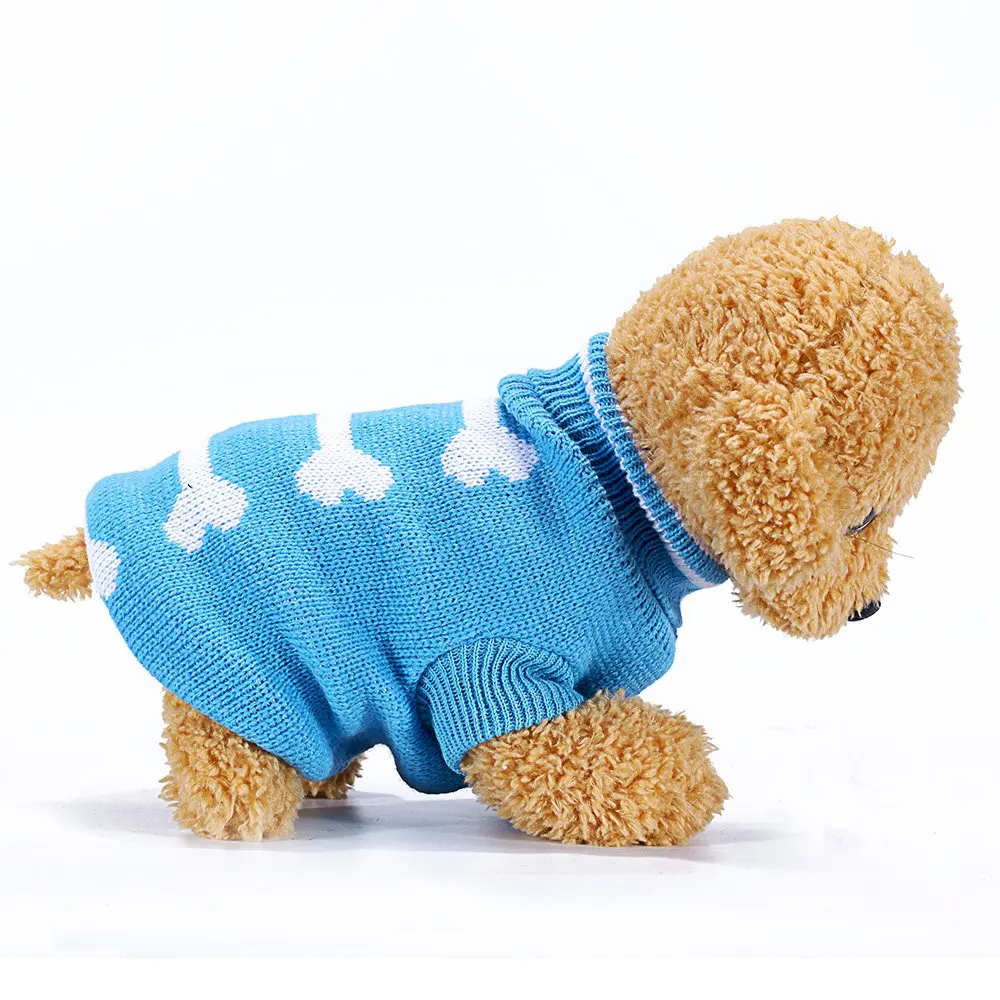 Bone Dog Clothes Cat Sweater Pet Jumper Puppy Winter Dogs Sweaters Cats Coat Toy Clothing Cute Little Dog Warm Sweater Cat KL020 1 (13)