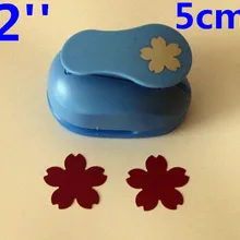 2 ''5 см вишневые цветы бумажные удары для скрапбукинга ремесло perfurador diy Резак для перфорации бумаги