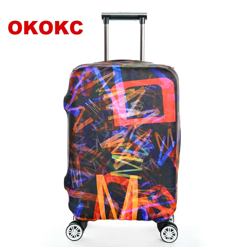 Чехол для путешествий с надписью OKOKC стрейч S/M/L/XL подходит чехлов размером 18 32