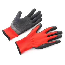 1 пара рабочие перчатки износостойкие Нескользящие нейлоновые латексные перчатки труда страхование перчатки для безопасной работы для