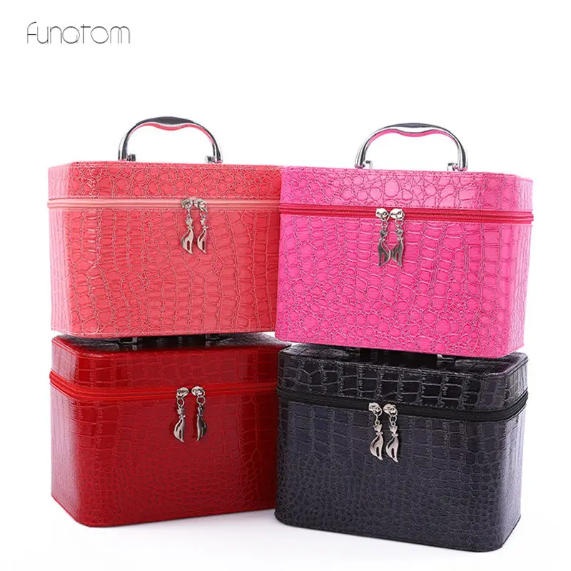 

3pcs/set Stone Pattern Makeup Organizer Travel Beauty Cosmetic Case For Make Up Bolso Mujer Storage Bag