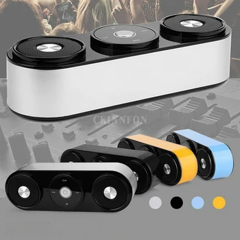 

50Pcs/Lot New RS4 Powerful Bass Stereo Wireless Bluetooth Speaker With Microphone FM Radio TF Card Play Touch Control