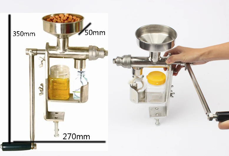 Ручной пресс для масла, Ручной пресс для масла, экстрактор, экстрактор арахиса, Машина Для Экстракции Масла, пищевая нержавеющая сталь