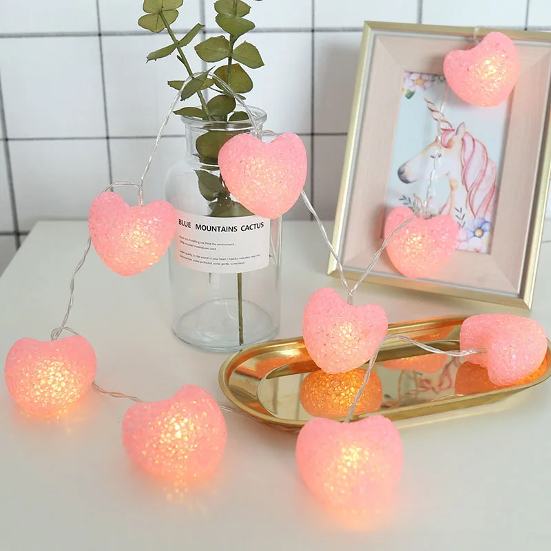 LED Love heart Fairy String Lights For Wedding Decoration Valentine's