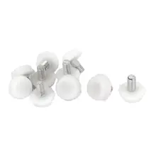 Thread Table Desk Legs Adjustable Screw Furniture Glide 10pcs M6 x 9mm
