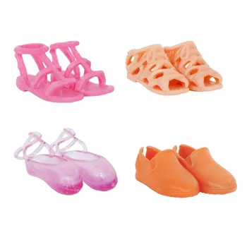 

High Quality Flat Shoe Mixed Style Cute Sandals Leisure Platform Shoes Dress Up DIY Accessories For Barbie Doll Baby DIY Toy