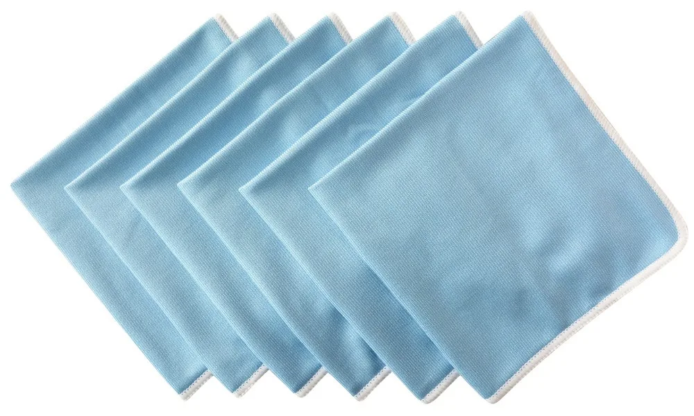 Sinland 6PCS Microfiber Glass Towel Window Windshield Cleaning cloths