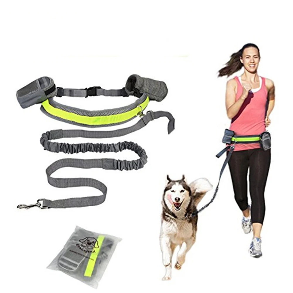 

Hands Free Puppy Dog Cat Running Padded Waist Reflective Strip Elastic Dog Leash Jogging Walking Training Pets Drop Shipping