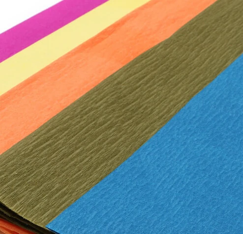 colored crepe paper diy handmade crepe paper sheets 10colors mixed crepe paper sheets