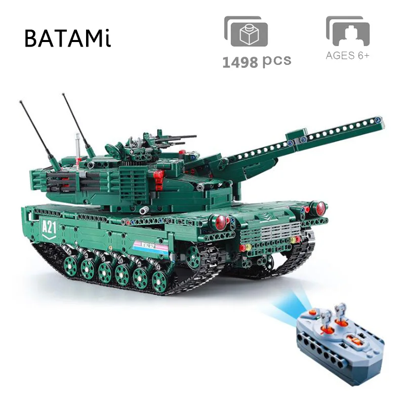 

Compatible with Lego Building Blocks WW2 Military army Technic Remote Control RC Tank Truck Soldiers Bricks Minifigure Kits