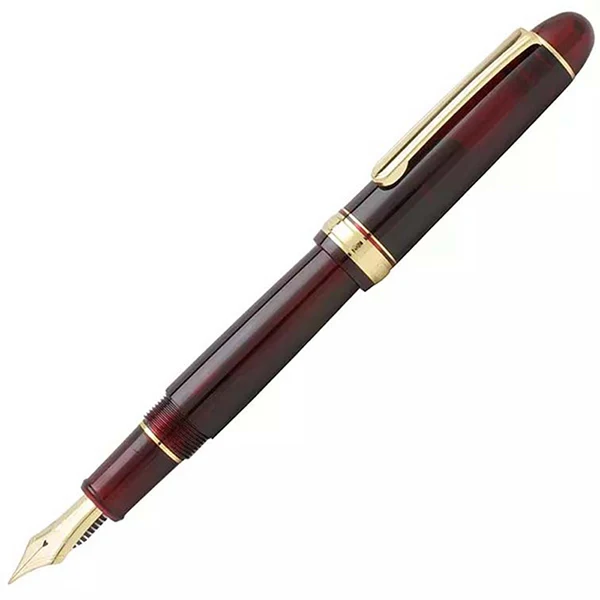 Bourgogne Red Япония Платина перьевая ручка 3776 век 14 к Золотой наконечник с чернилами конвертер PNB-10000 - Цвет: Bourgogne Red