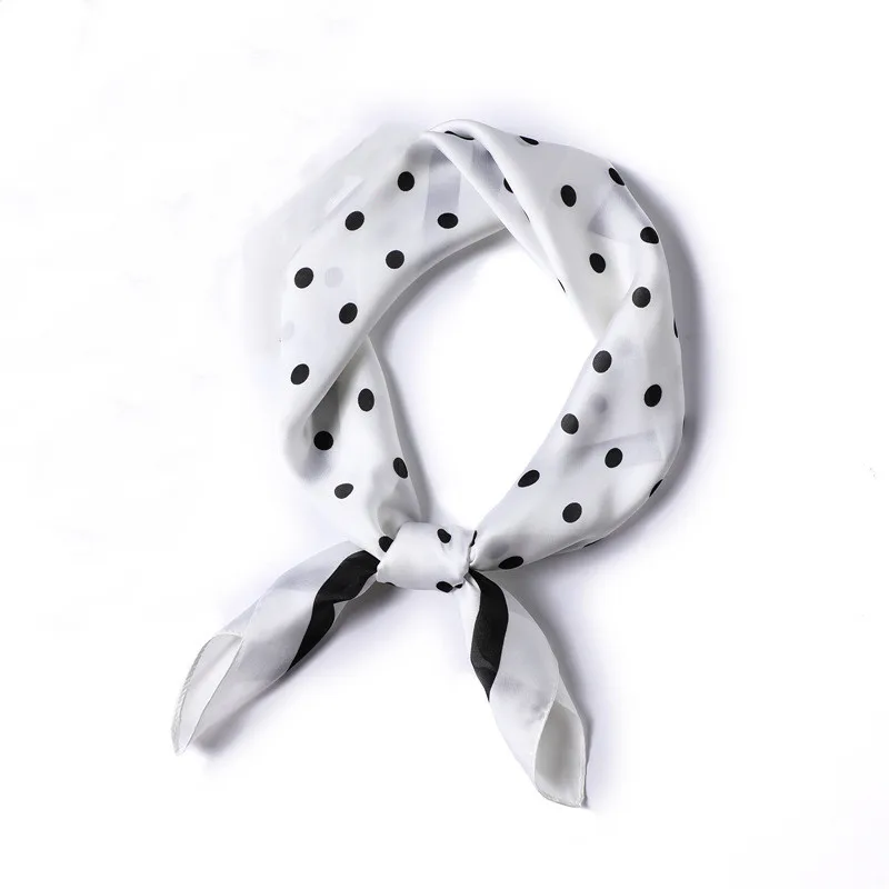 

Small Scarf Soft Hair Tie Band Decorative Multifunctional Head Scarf Multicolor Stripe Print Kerchief Neck