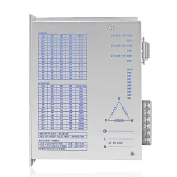 

3phase AC220V stepper driver fit for 3phase neme42 stepper motor LCDA3722A 7A micro step step motor controller for CNC machine