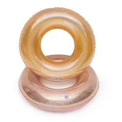Надувной плавательный круг утолщаются прозрачный, блестящий Поплавок воды игрушка плот для пляжных вечеринок BHD2