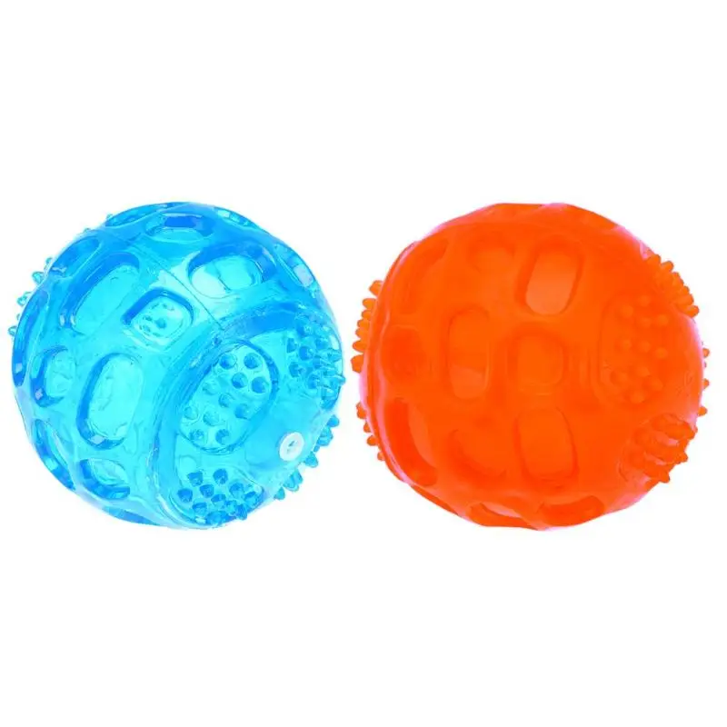 Pet Dog Chew Toy Ball Waterproof Squeak Sound Toy Bite Resistant Teeth Ball for Dogs Training