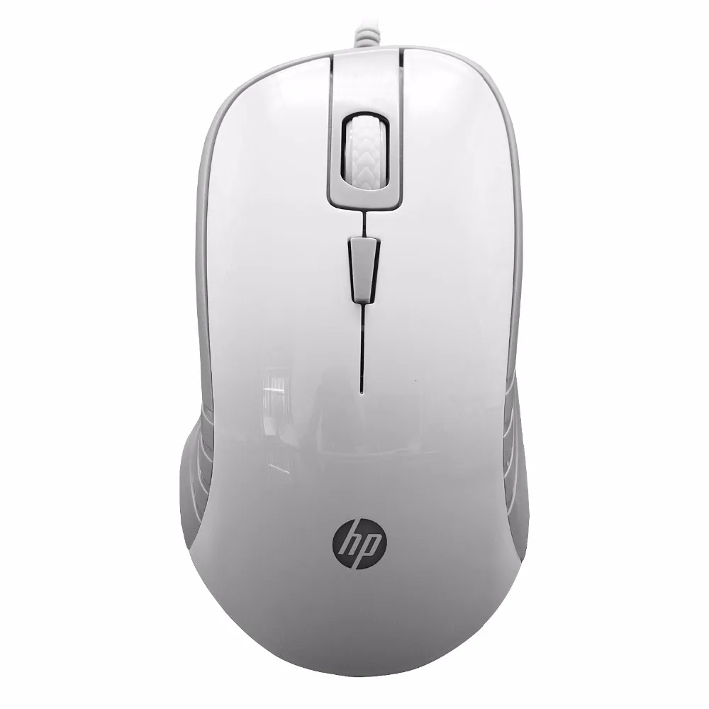 Проводная Оптическая USB игровая мышь HP G100 2000DPI белая/черная проводная для