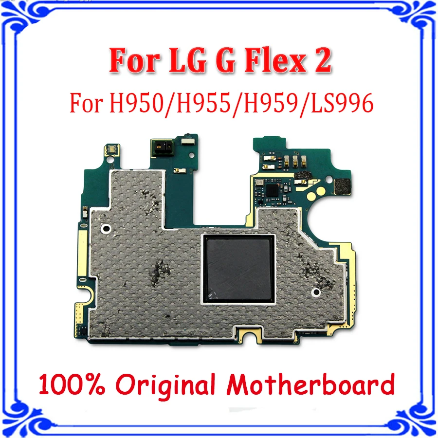 

Original Unlocked Main Board For LG G Flex 2 H950 H955 H959 LS996 Motherboard Full Work Circuit Electronic Plate