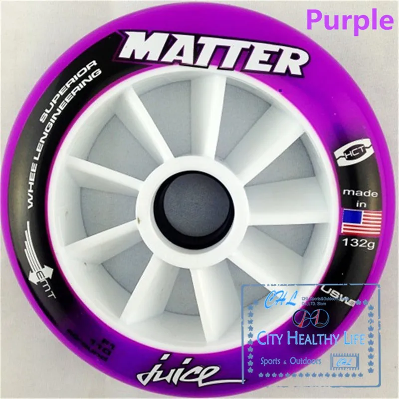 8 шт./лот, роликовые коньки MATTER Juice Inline, 90 мм, 100 мм, 110 мм, превосходные роликовые коньки для скоростных гонок, для PowerSlide