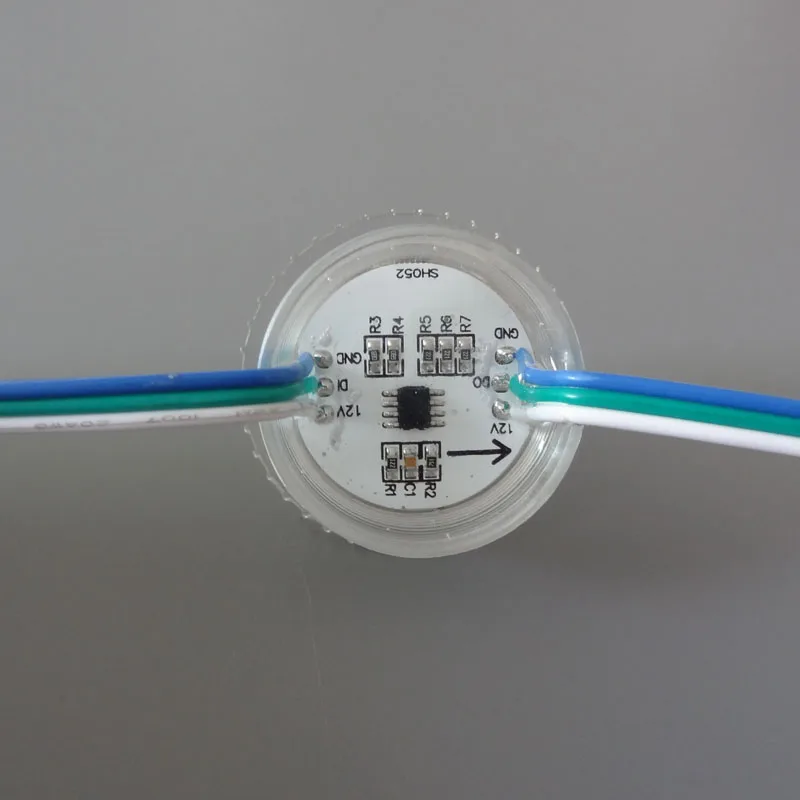 500 шт./лот водонепроницаемый IP67 DC12V RGB светодиодный пиксельный модуль UCS2903 SMD5050 9 шт.