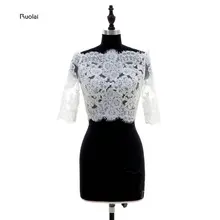 Индивидуальный заказ Белый Кот Кружево рукава «летучая мышь» Свадебные Обёрточная бумага Люкс Куртка Пуговицы сзади Свадебные аксессуары