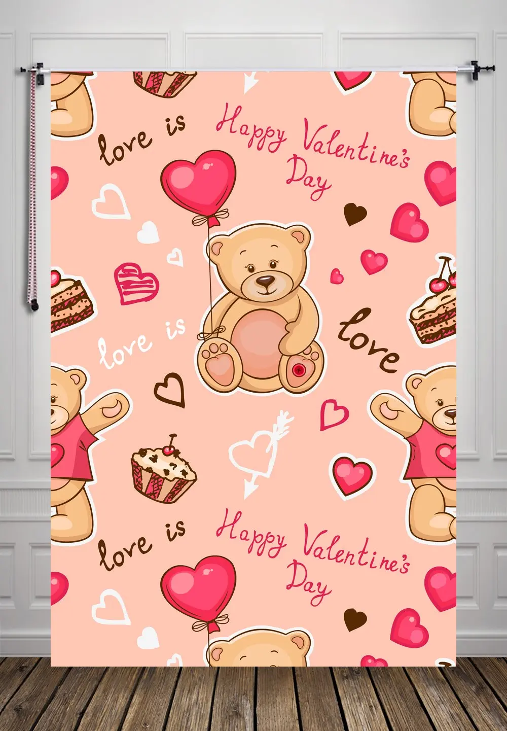 

5x7ft Pretty Bear BAckdrop Photography Backdrop Photo Backdrop Studio Background
