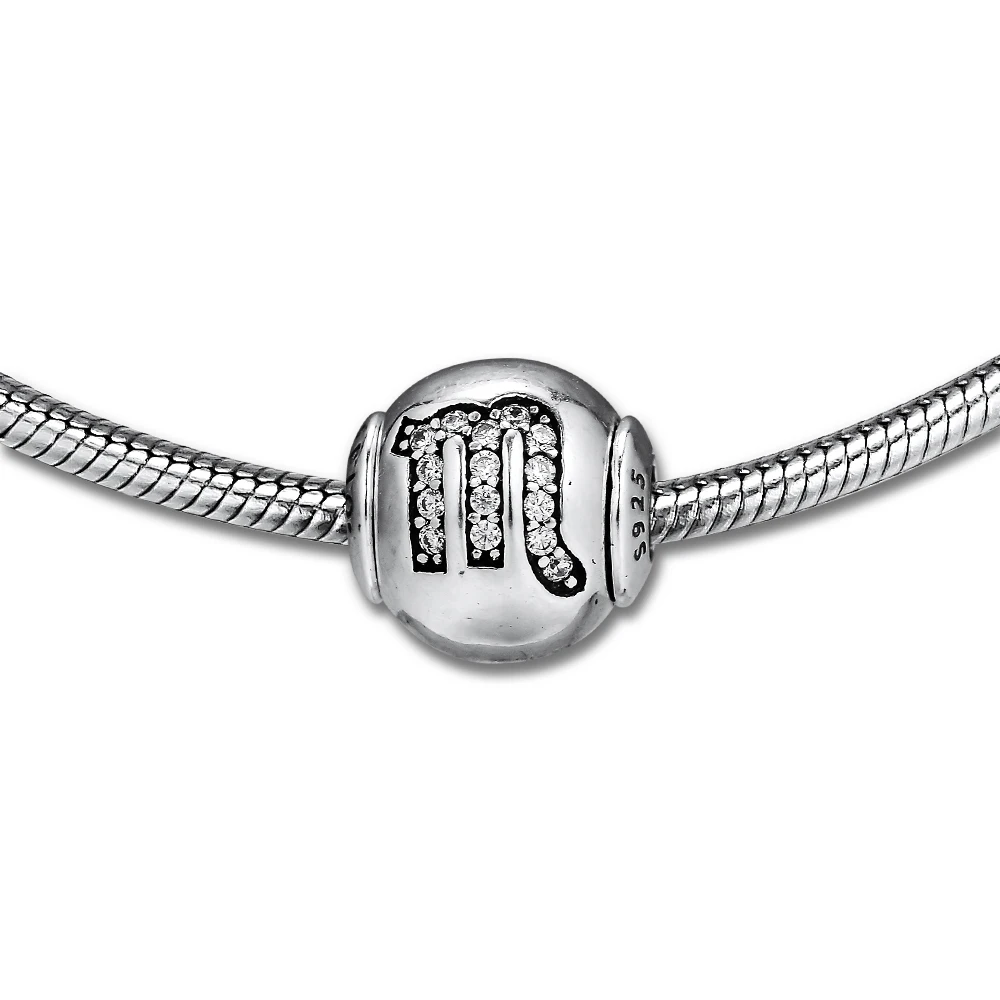 Подходит для Pandora Essence браслета DIY Бусины скорпион эссенция Амулеты с чистым