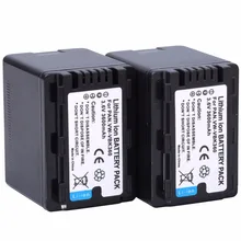 2 шт. VW-VBK360 VW VBK360 VWVBK360 Батарея для камеры для Panasonic HDC-HS80 SD40 SD60 SD80 SDX1 SDR-H100 H85 H95 HS60 HS80 TM60