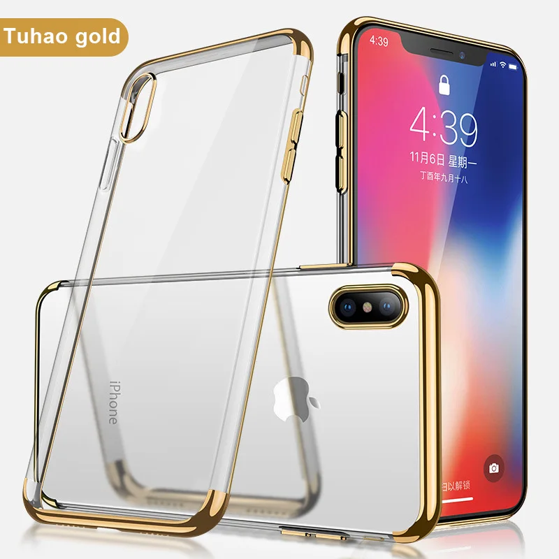 Plating shining Cell Phone Case for iPhone 6 S 6S 7 8 Plus 12 mini 11 Pro X XS Max XR 7Plus 8Plus ultrathin Coque silicone cover