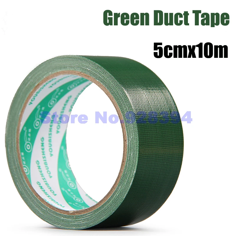 5cmx10M Single sided Green Carpet Cloth Duct Tape Multi Purpose Durable
